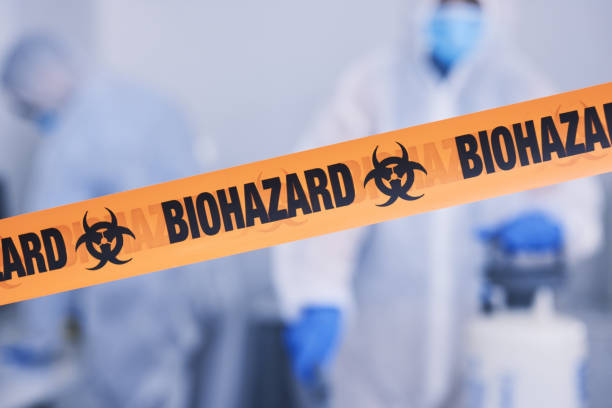 Professional Blood Cleanup technician working in Lamont, MI